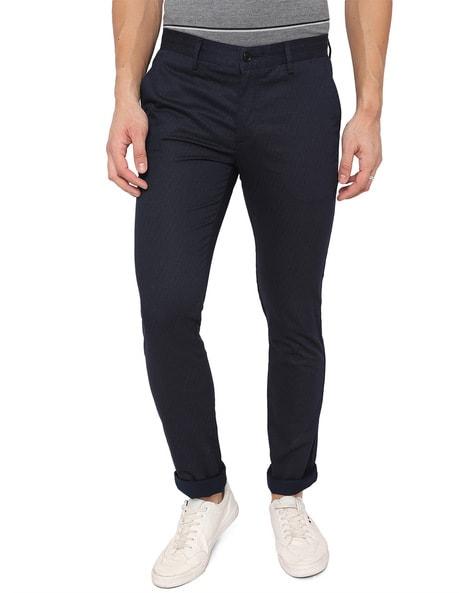 textured slim fit pant