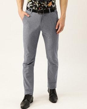 textured slim fit trouser