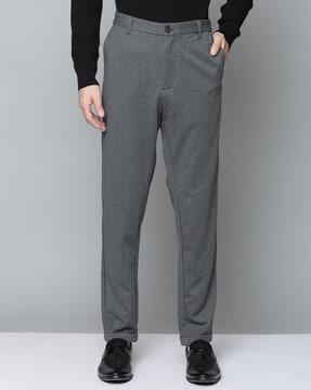 textured slim fit trouser