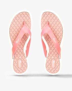 textured thong-strap flip-flops