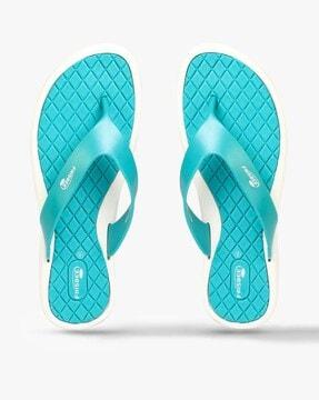 textured thong-strap flip-flops