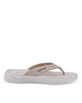 textured thong-strap flip-flops