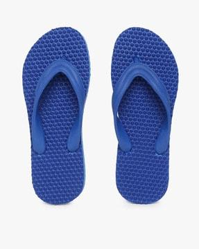 textured thong-strap flip-flops