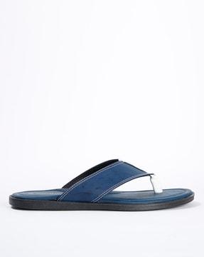 textured thong-strap flip-flops