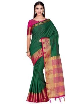 textured traditional saree