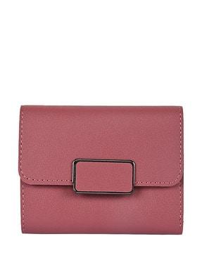 textured tri-fold wallet