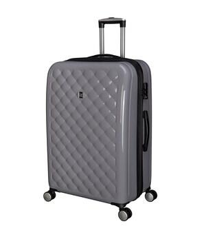 textured trolley bag with tsa lock