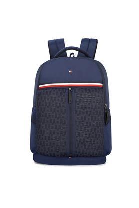 th dante unisex polyester zip closure laptop backpack - navy