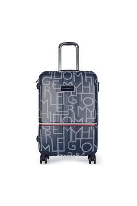 th twister polycarbonate unisex hard luggage trolley - cabin - navy