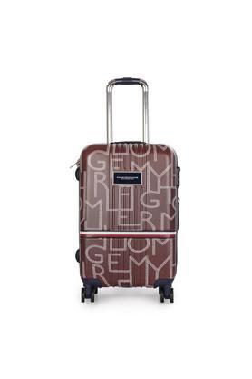 th wall street polycarbonate unisex hard luggage trolley - cabin - brown