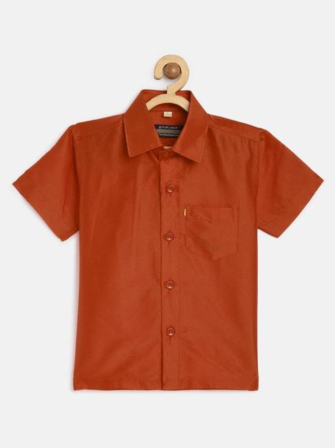 thangamagan kids rust solid lining shirt