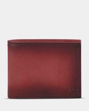 the august bi-fold genuine leather wallet