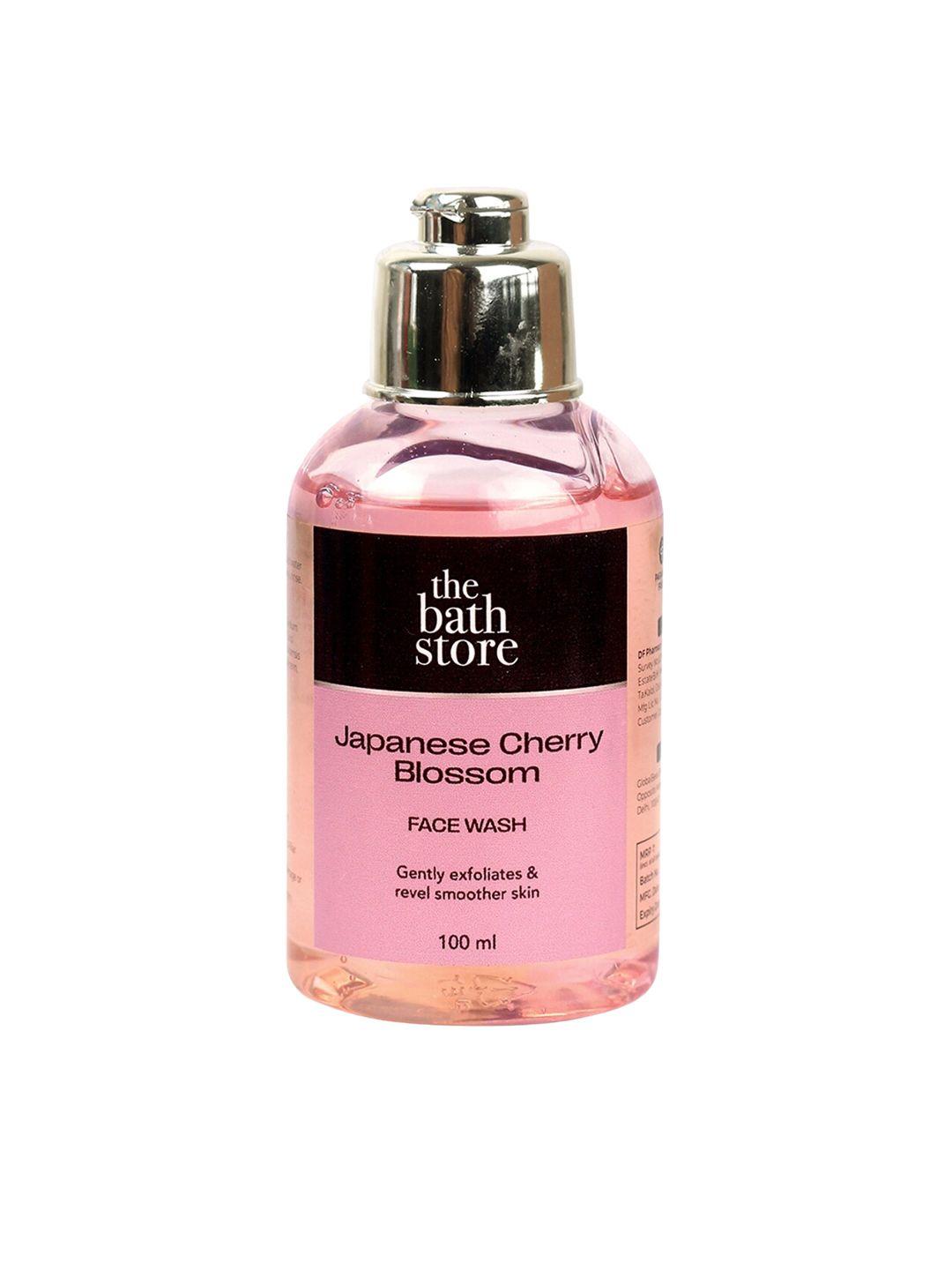 the bath store japanese cherry blossom face wash to gently exfoliate - 100 ml