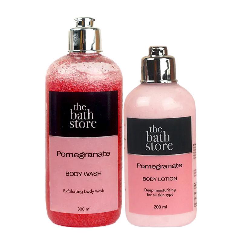 the bath store pomogrante body wash & body lotion combo (set of 2)