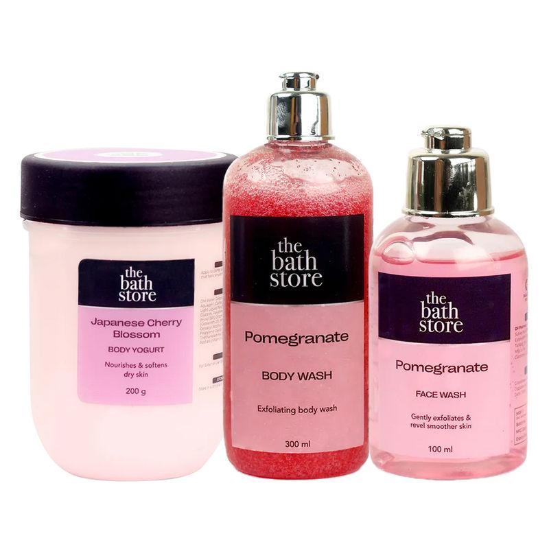 the bath store pomogrante skin care range (set of 3)