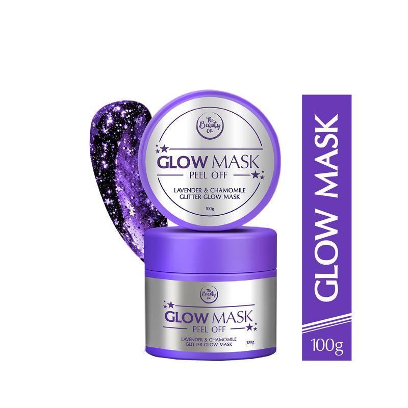 the beauty co. lavender & chamomile glitter glow mask