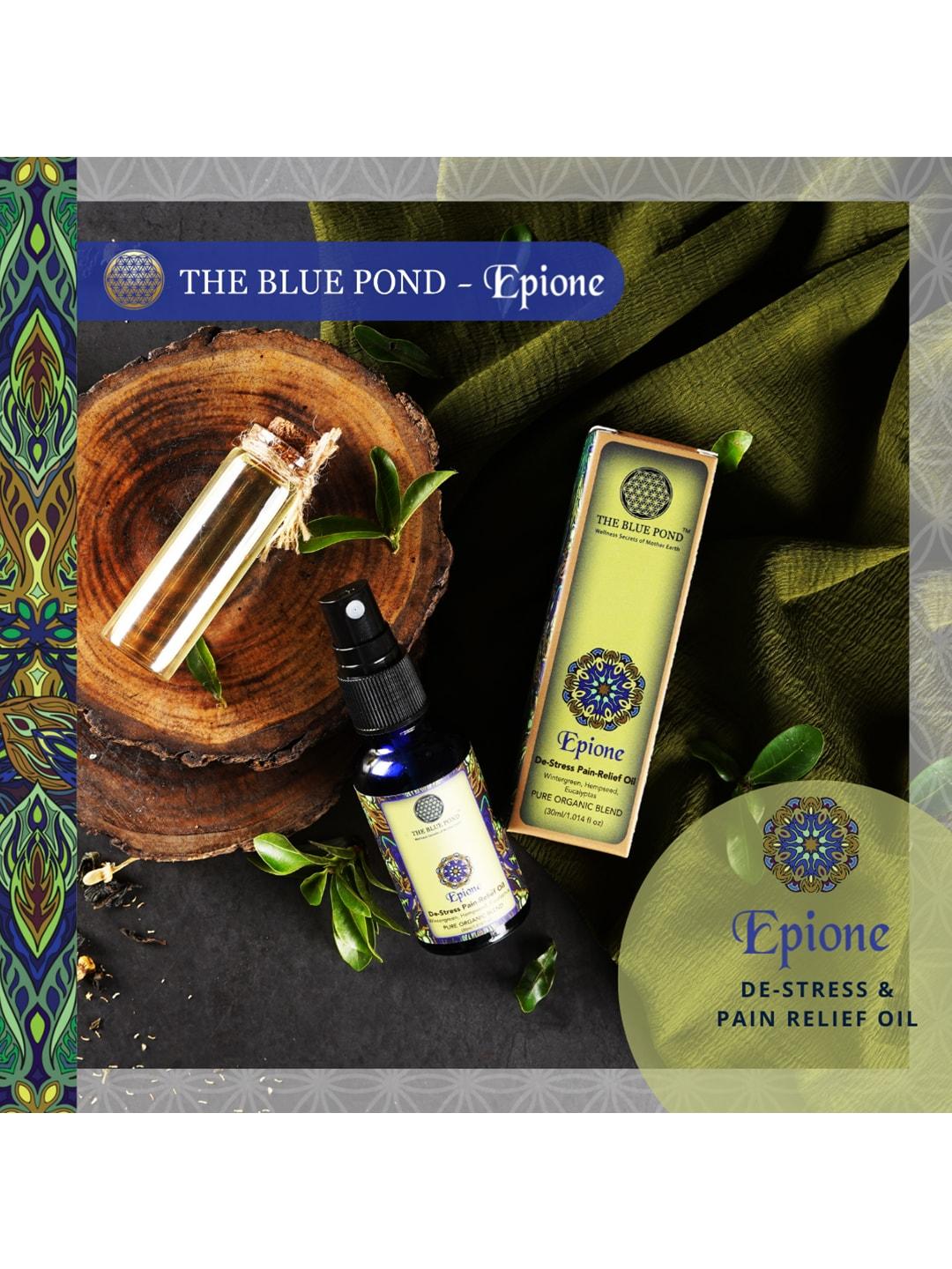 the blue pond epione de-stress & pain-relief oil with wintergreen & hempseed - 30 ml