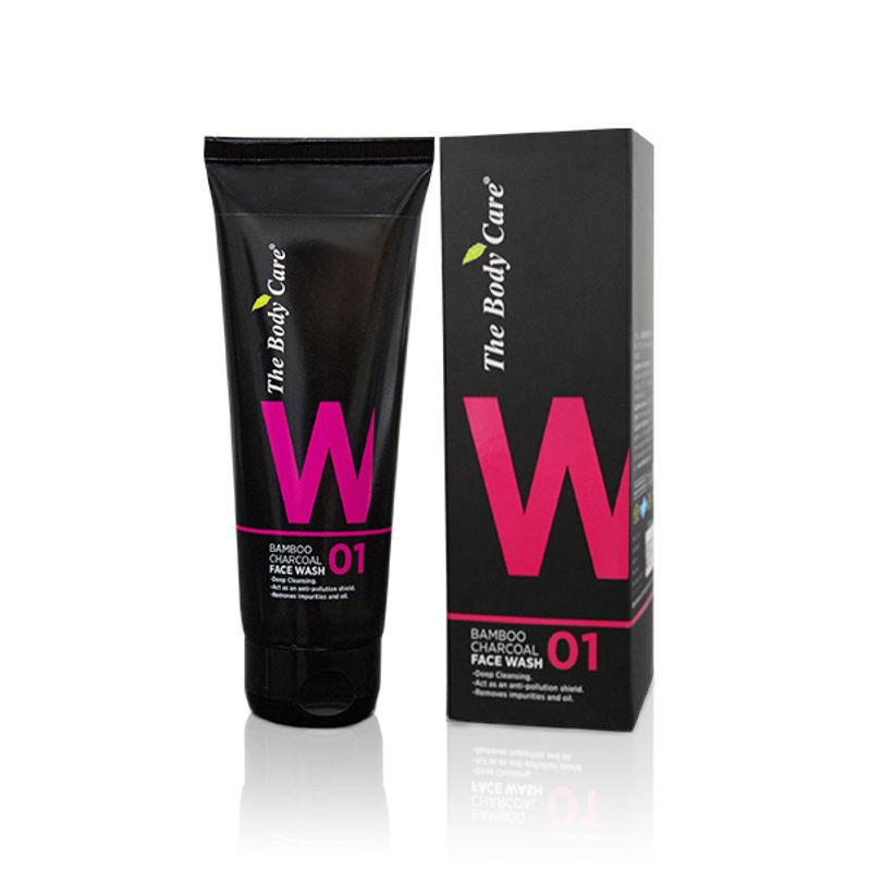the body care bamboo charcoal face wash