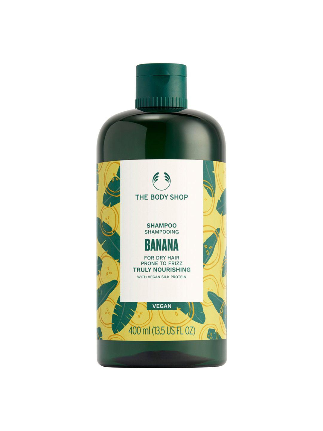 the body shop  banana truly nourishing sustainable shampoo 400 ml