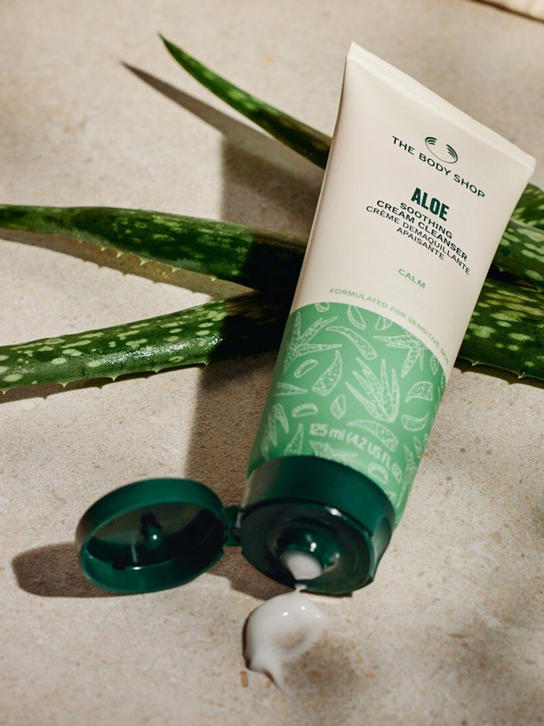 the body shop aloe smoothening cream cleanser - 125ml
