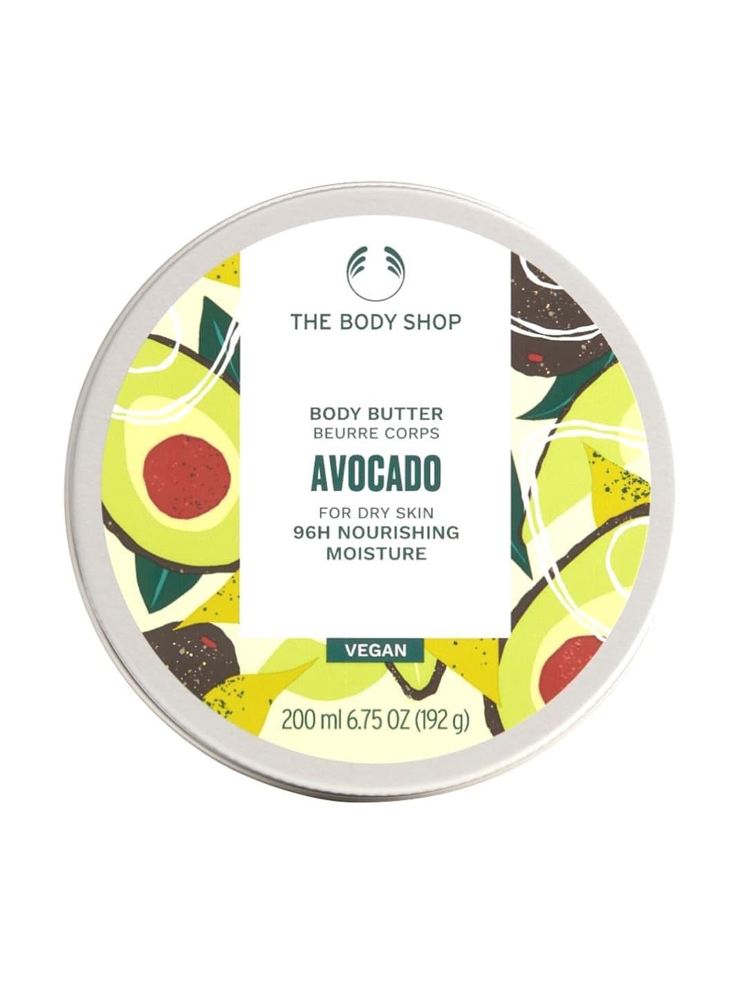the body shop avocado body butter with shea butter & sunflower seed oil - 200 ml