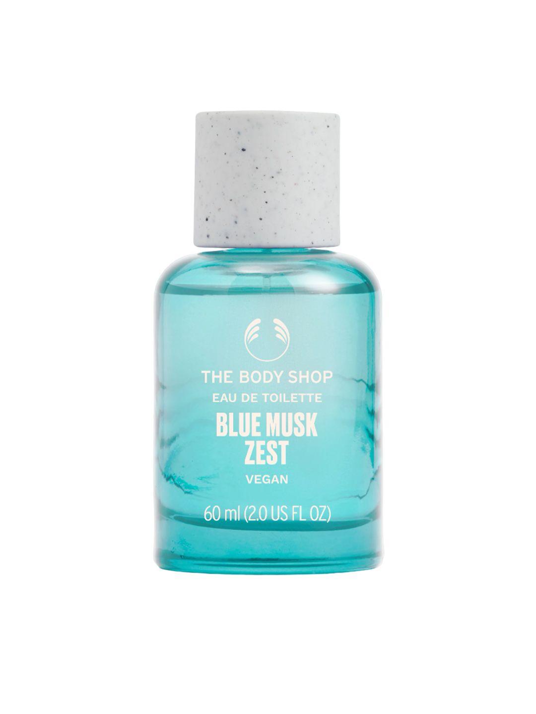 the body shop blue musk zest long lasting vegan eau de toilette - 60 ml