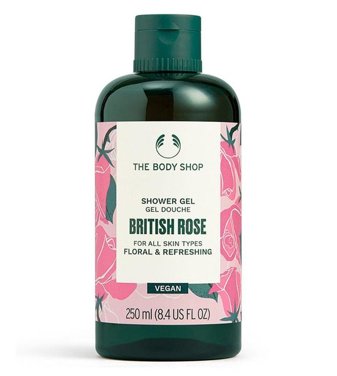 the body shop british rose shower gel - 250 ml
