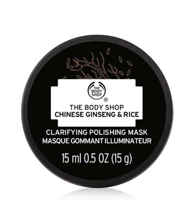 the body shop chinese ginseng & rice clarifying polishing mask - 15 ml