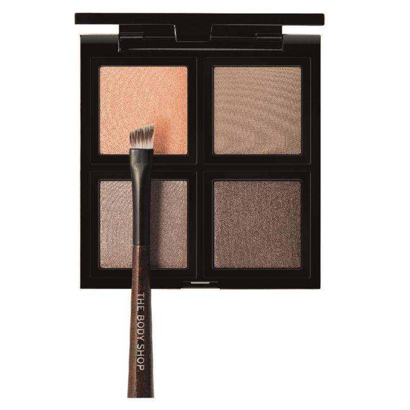 the body shop down to earth eyeshadow quad brown