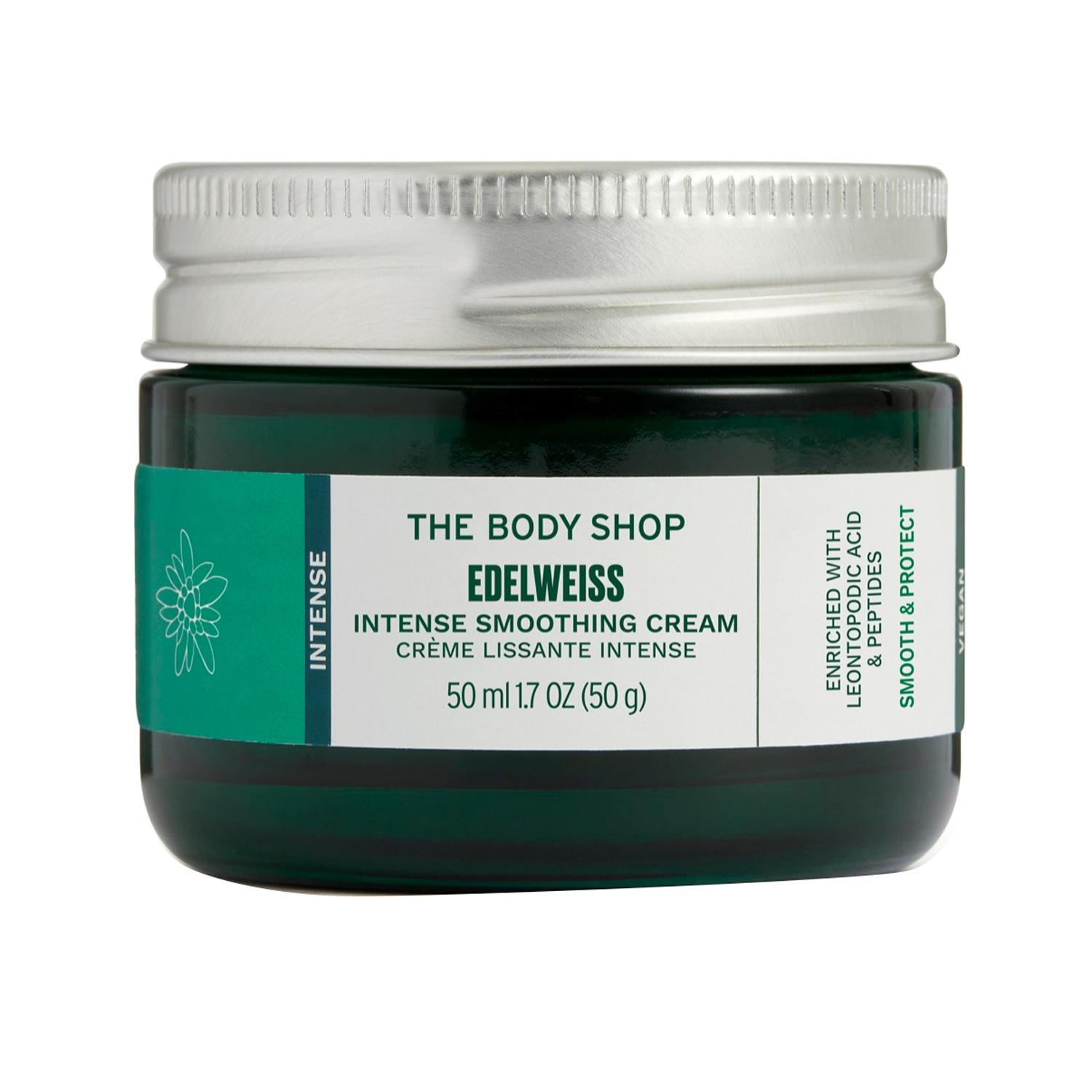 the body shop edelweiss intense smoothing day cream (50ml)