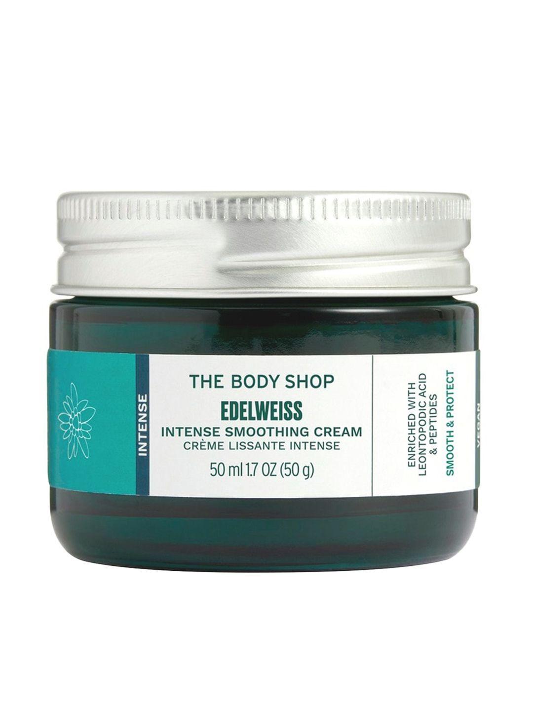 the body shop edelweiss leontopodic acid & peptides intense smoothing day cream-50 ml