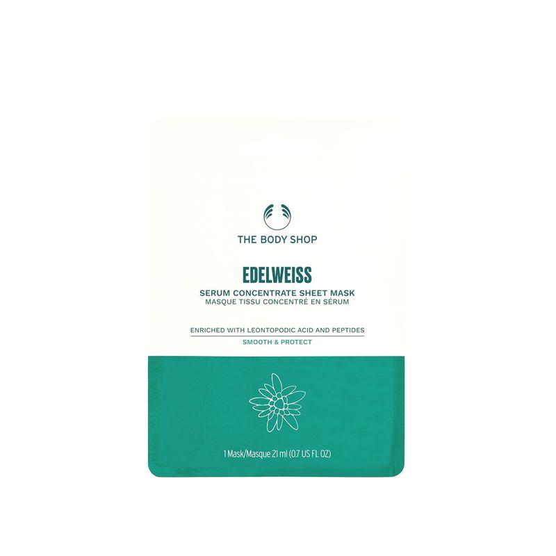 the body shop edelweiss serum concentrate sheet mask