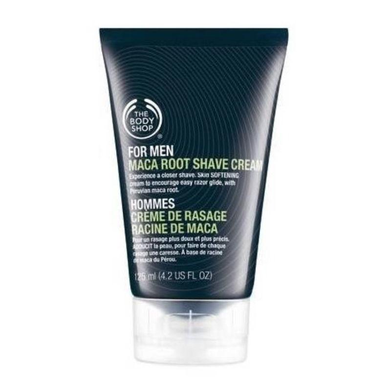 the body shop for men maca root shave cream