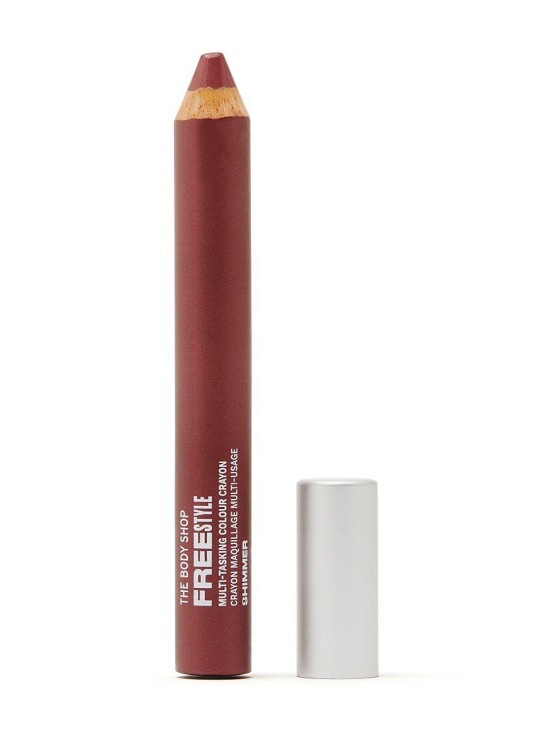 the body shop freestyle multi-tasking matte crayon for eyes lips & cheeks 4.2g - rally