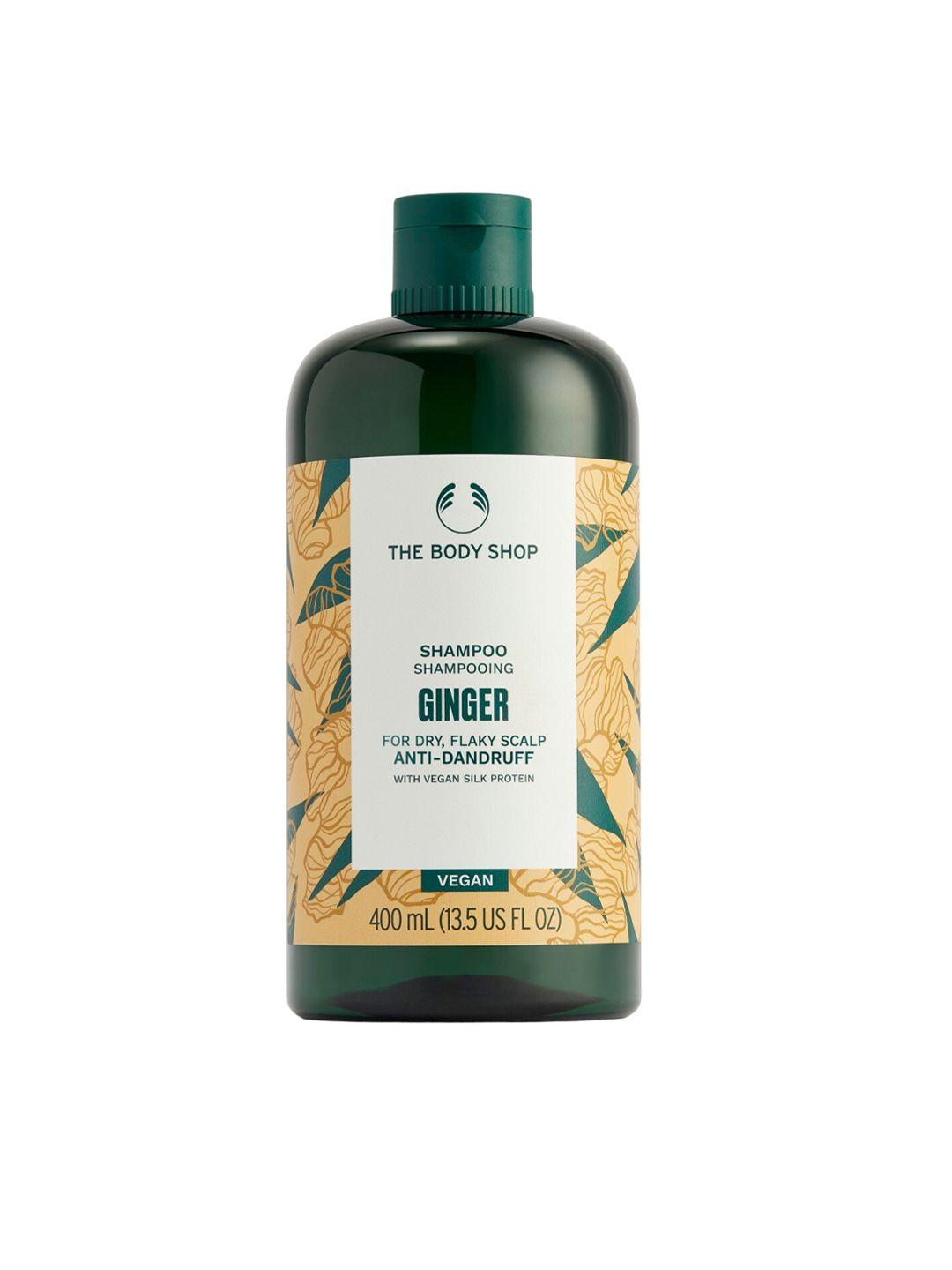 the body shop ginger anti-dandruff vegan shampoo with silk protein - 400 ml