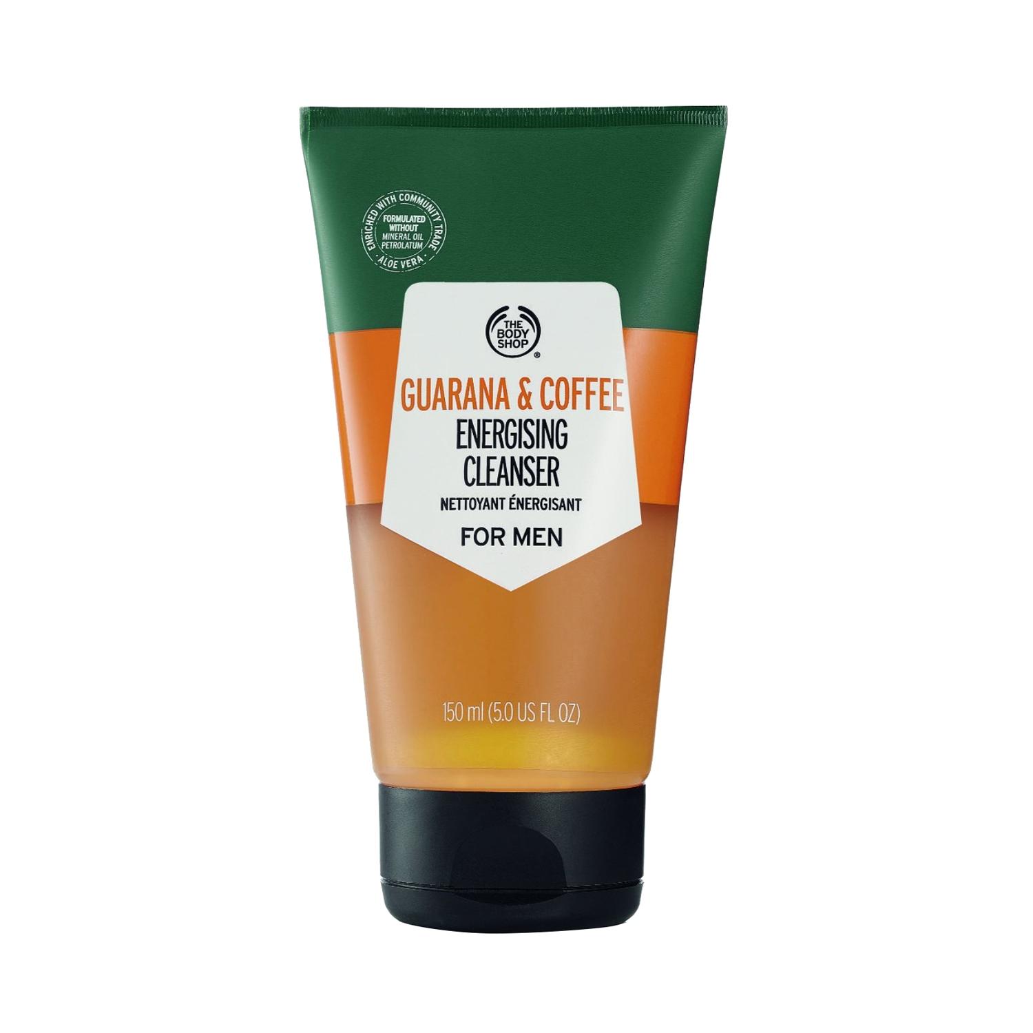 the body shop guarana and coffee energising cleanser for men (150ml)