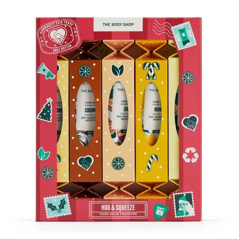 the body shop hug & squeeze hand balm crackers-1 pc