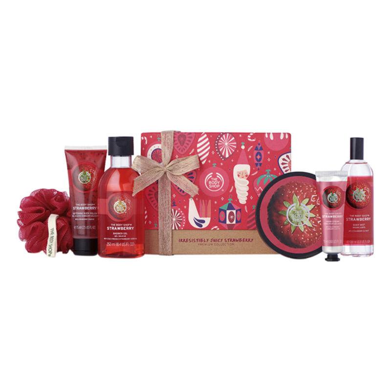 the body shop irresistibly juicy strawberry premium collection