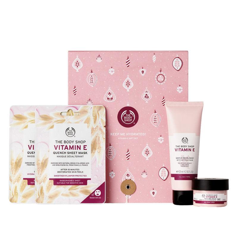 the body shop keep me hydrated! vitamin e christmas gift set