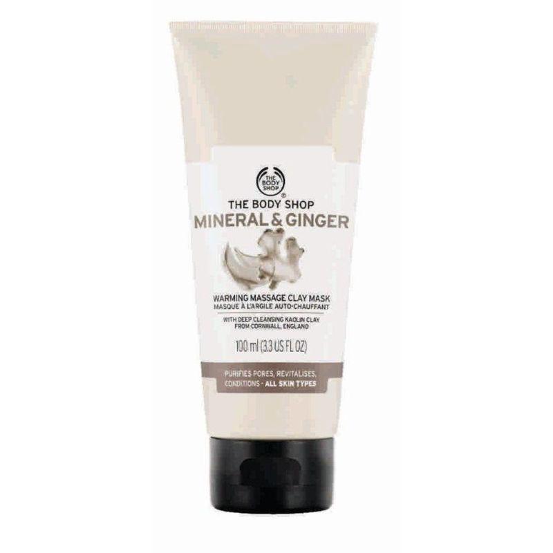 the body shop mineral & ginger warming massage clay mask