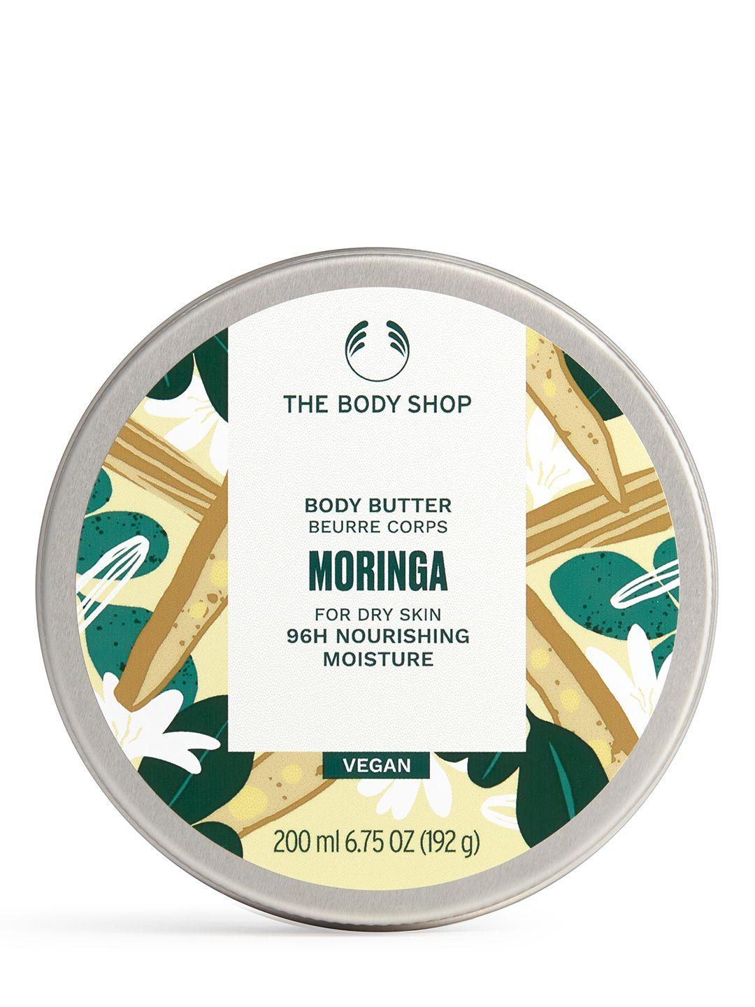 the body shop moringa sustainable body butter for dry skin 200 ml