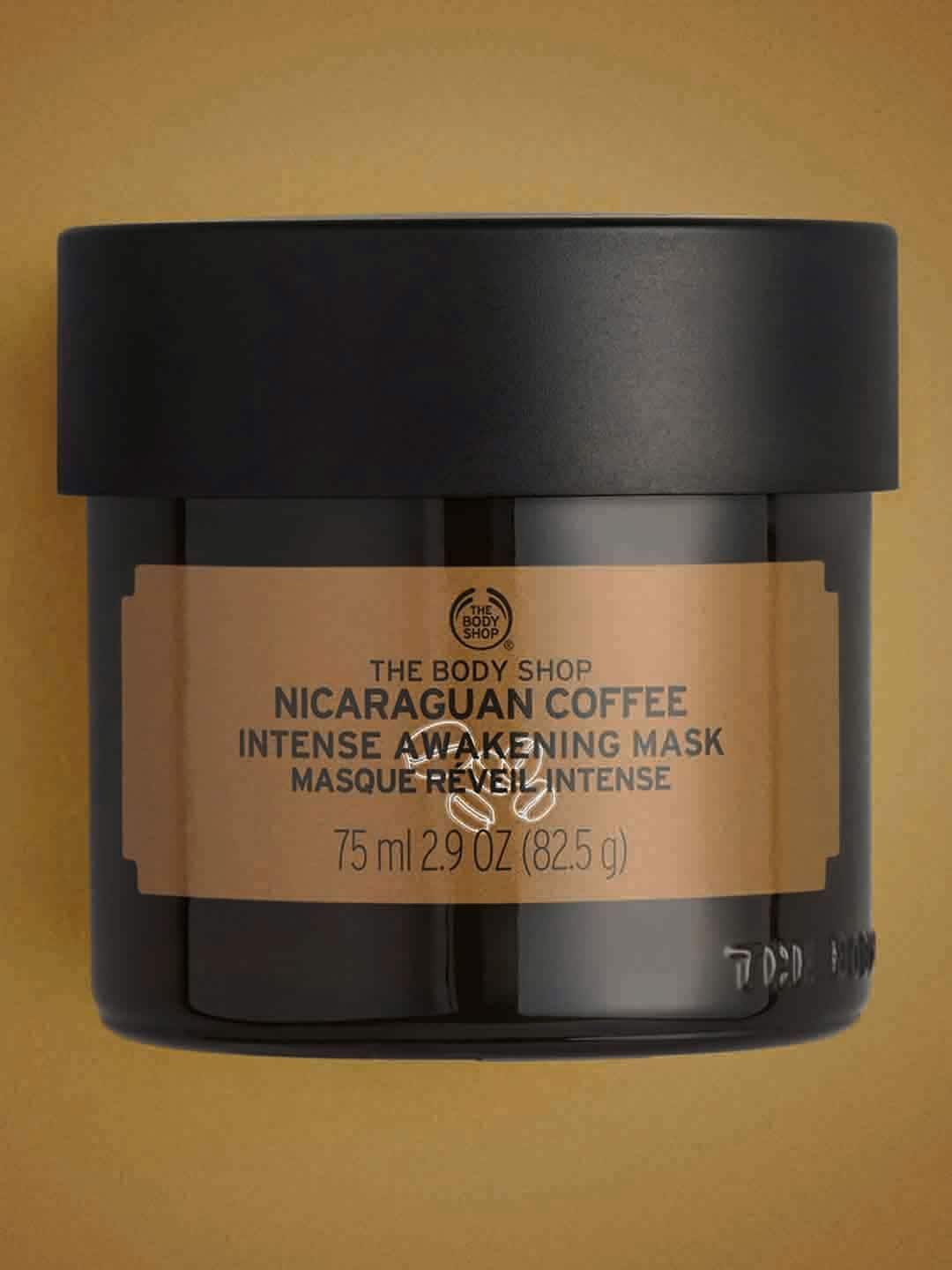 the body shop nicaraguan coffee intense sustainable awakening mask 75 ml