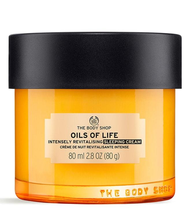 the body shop oils of life sleeping cream - 80 ml