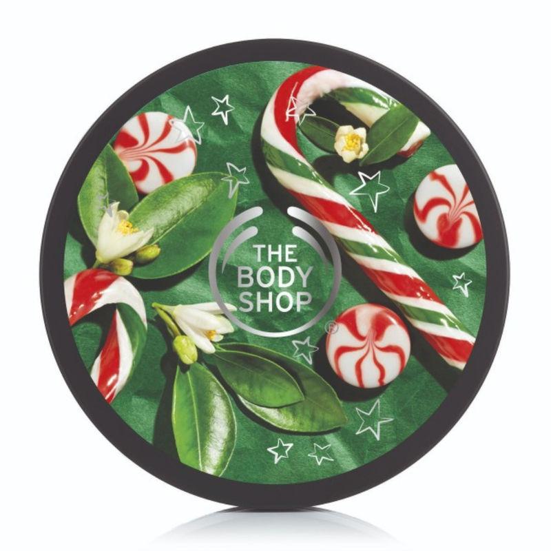 the body shop peppermint candy cane body butter