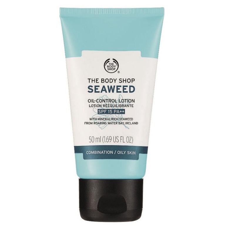 the body shop seaweed oil control lotion spf 15 pa++