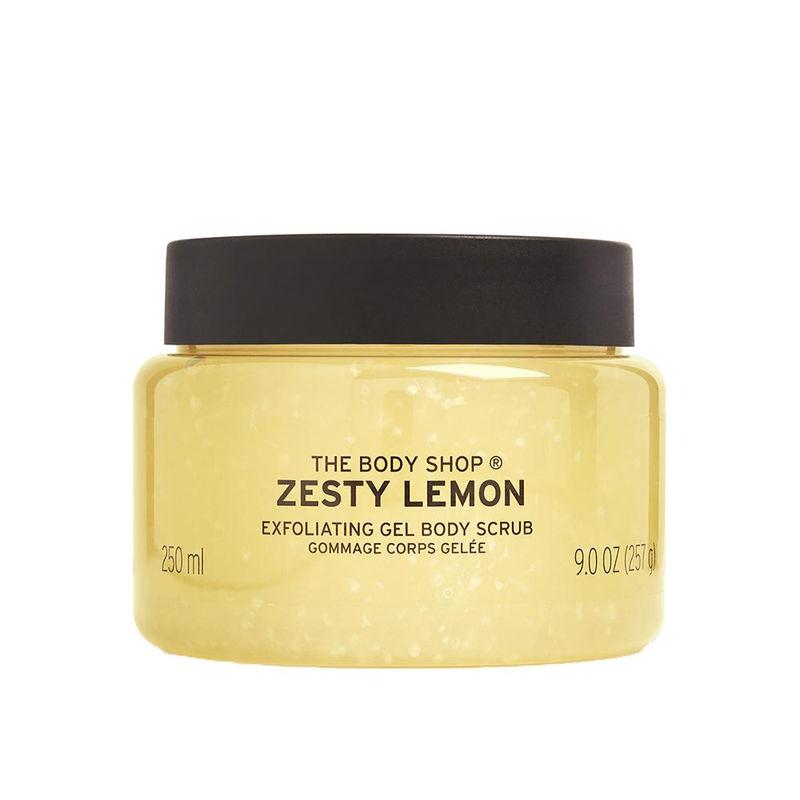 the body shop special edition zesty lemon body scrub