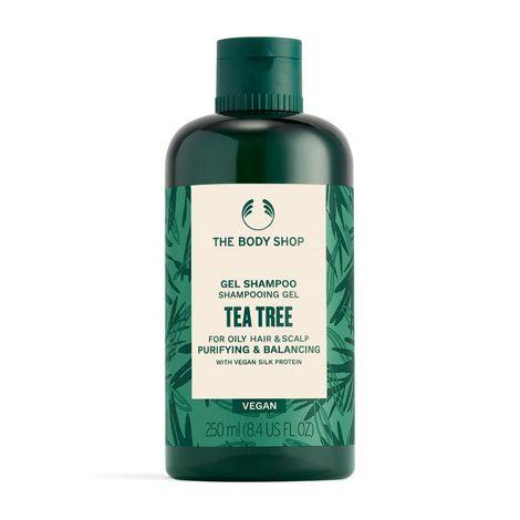 the body shop tea tree purifying & balancing shampoo gel -250ml