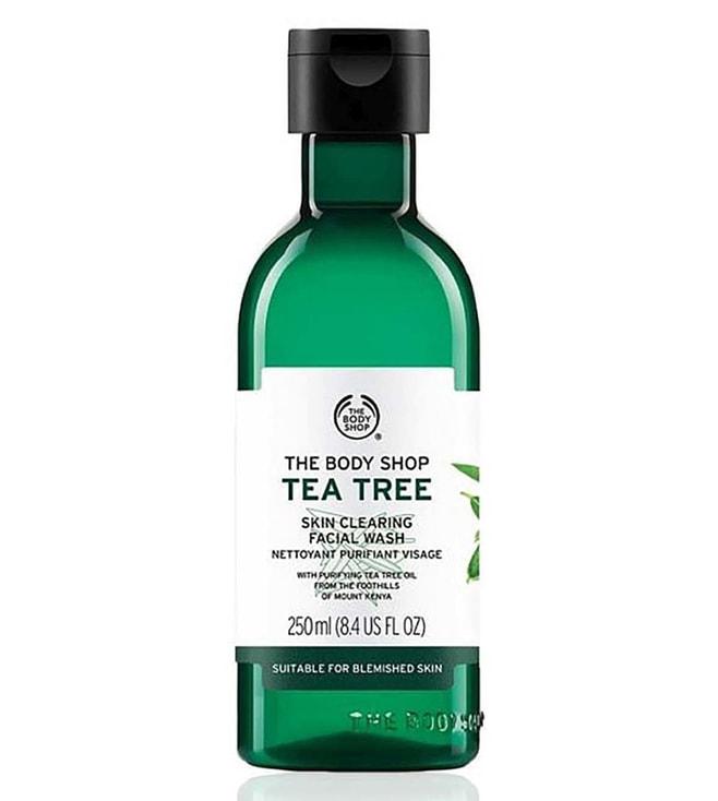 the body shop tea tree skin clearing facial wash - 250 ml