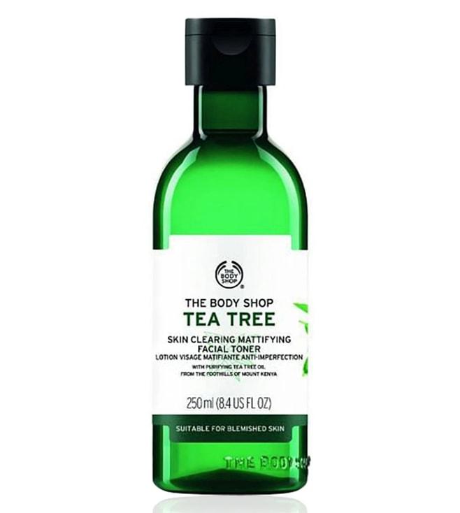 the body shop tea tree skin clearing mattifying facial toner - 250 ml