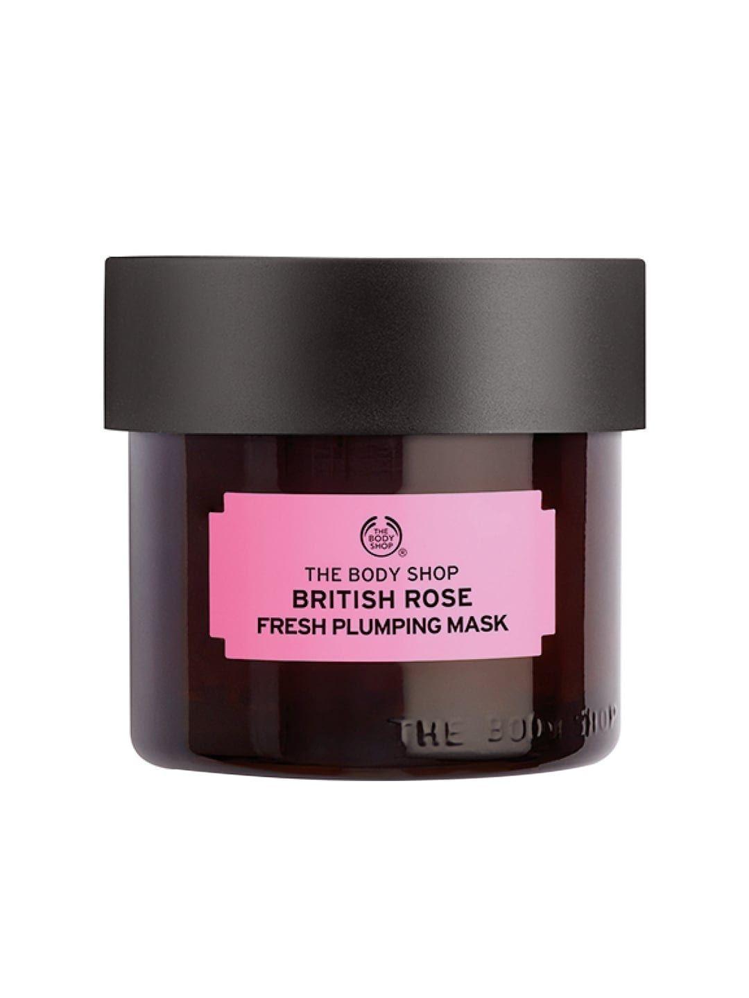 the body shop unisex british rose fresh sustainable plumping mask 75 ml